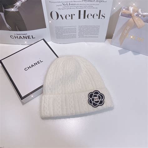 white chanel beanie|stores chanel hats for women.